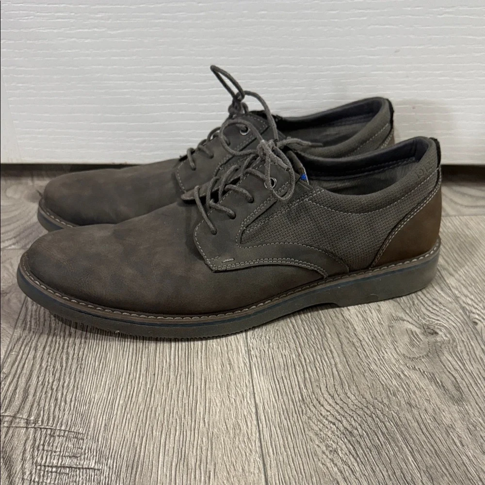 NUNN BUSH Men's Gray Ashton Plain Toe Oxford Size 11